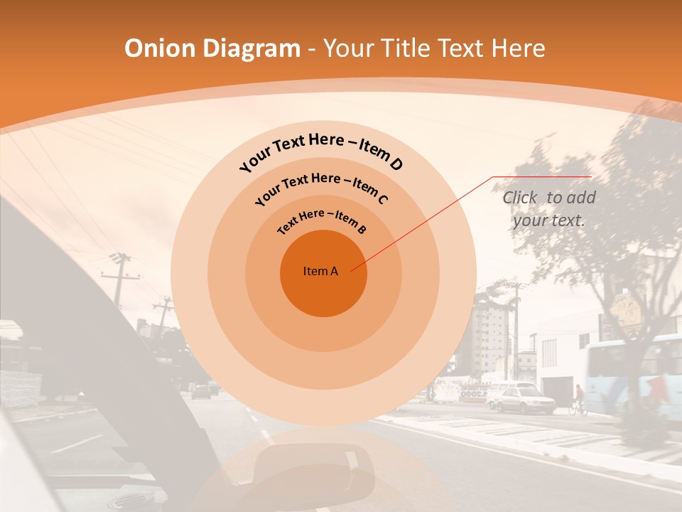 Asphalt Traffic Way PowerPoint Template