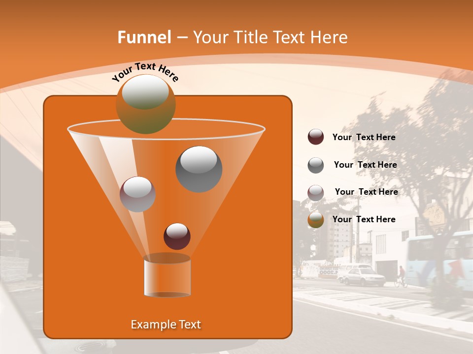 Asphalt Traffic Way PowerPoint Template