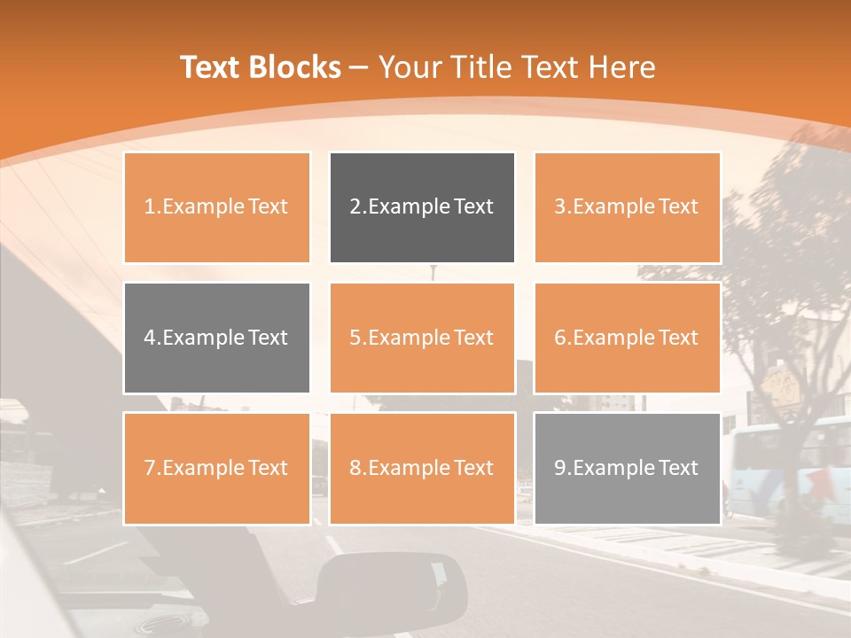 Asphalt Traffic Way PowerPoint Template