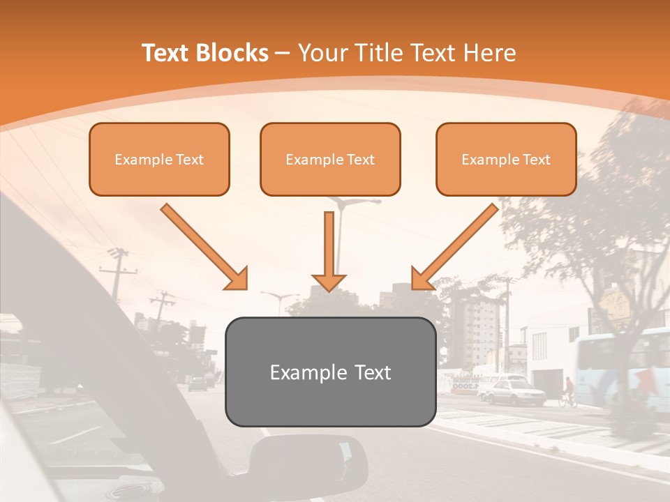 Asphalt Traffic Way PowerPoint Template