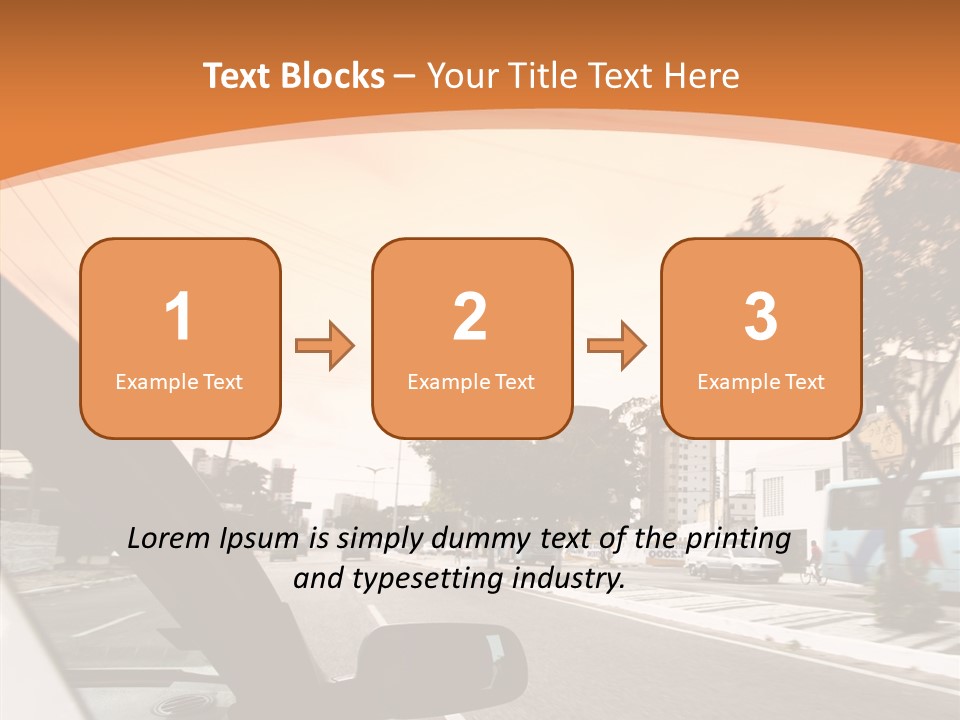 Asphalt Traffic Way PowerPoint Template