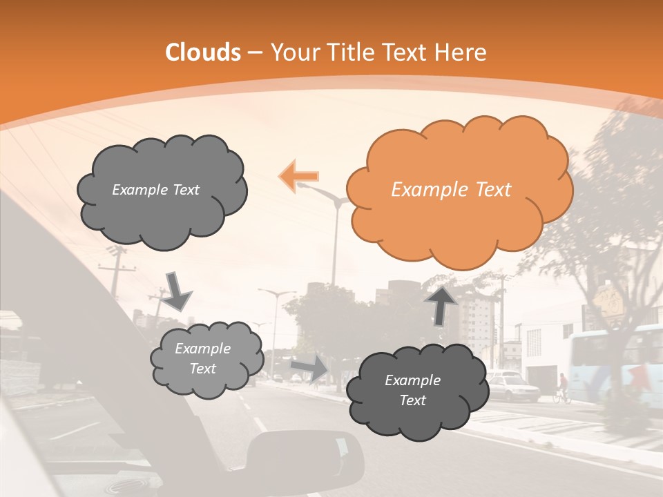 Asphalt Traffic Way PowerPoint Template