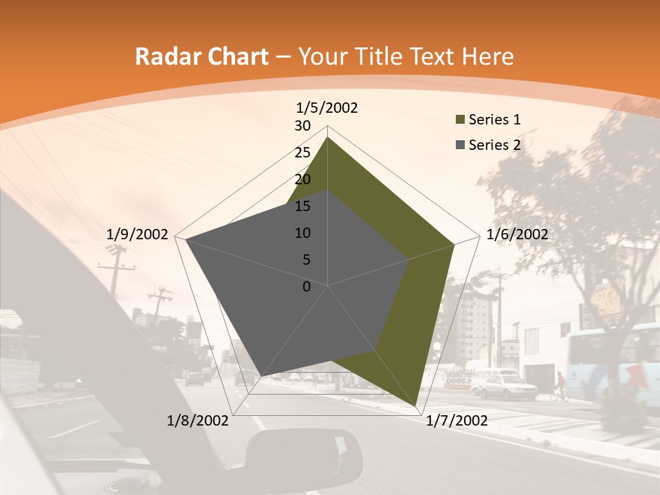 Asphalt Traffic Way PowerPoint Template