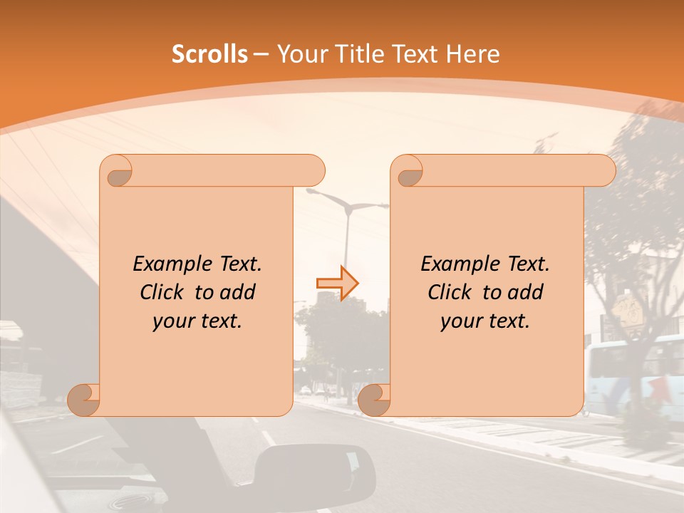 Asphalt Traffic Way PowerPoint Template