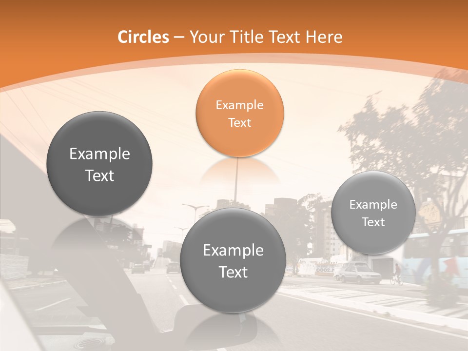 Asphalt Traffic Way PowerPoint Template