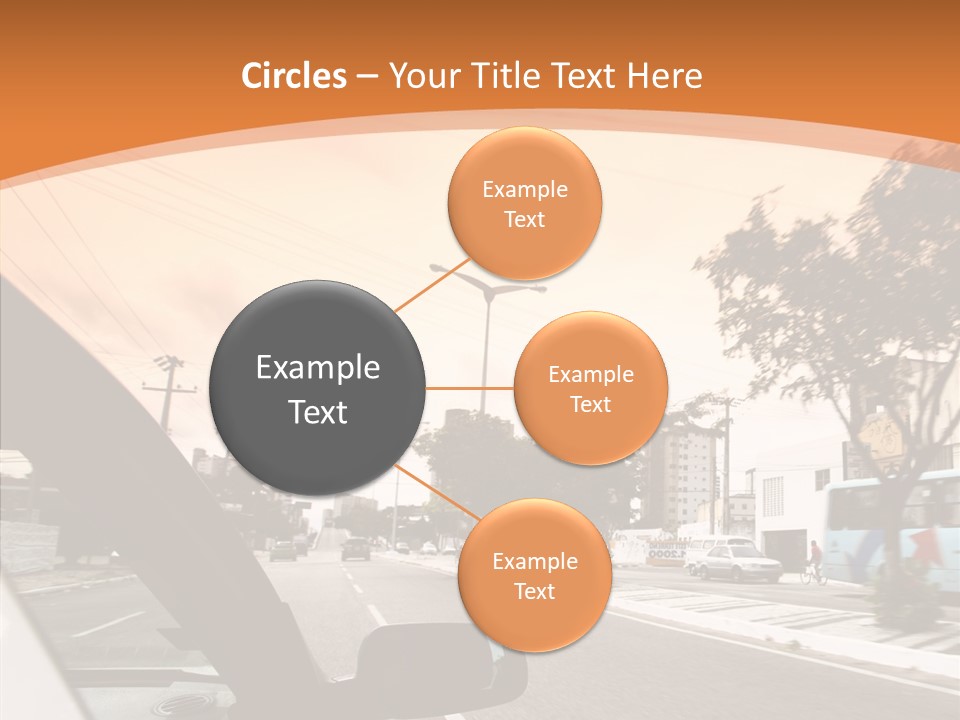 Asphalt Traffic Way PowerPoint Template