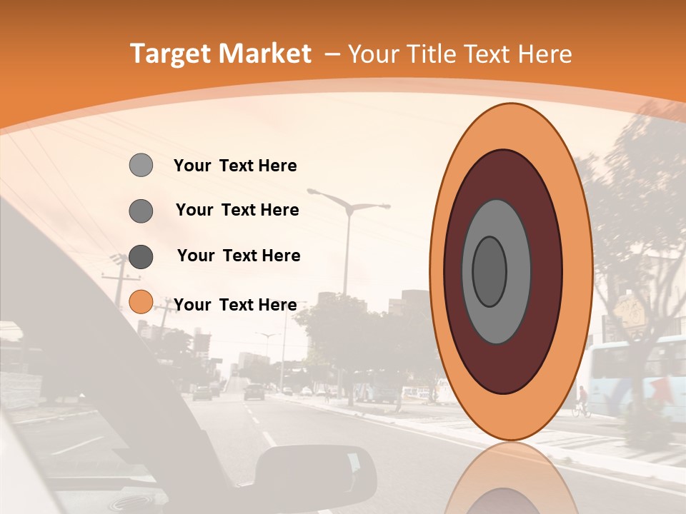 Asphalt Traffic Way PowerPoint Template