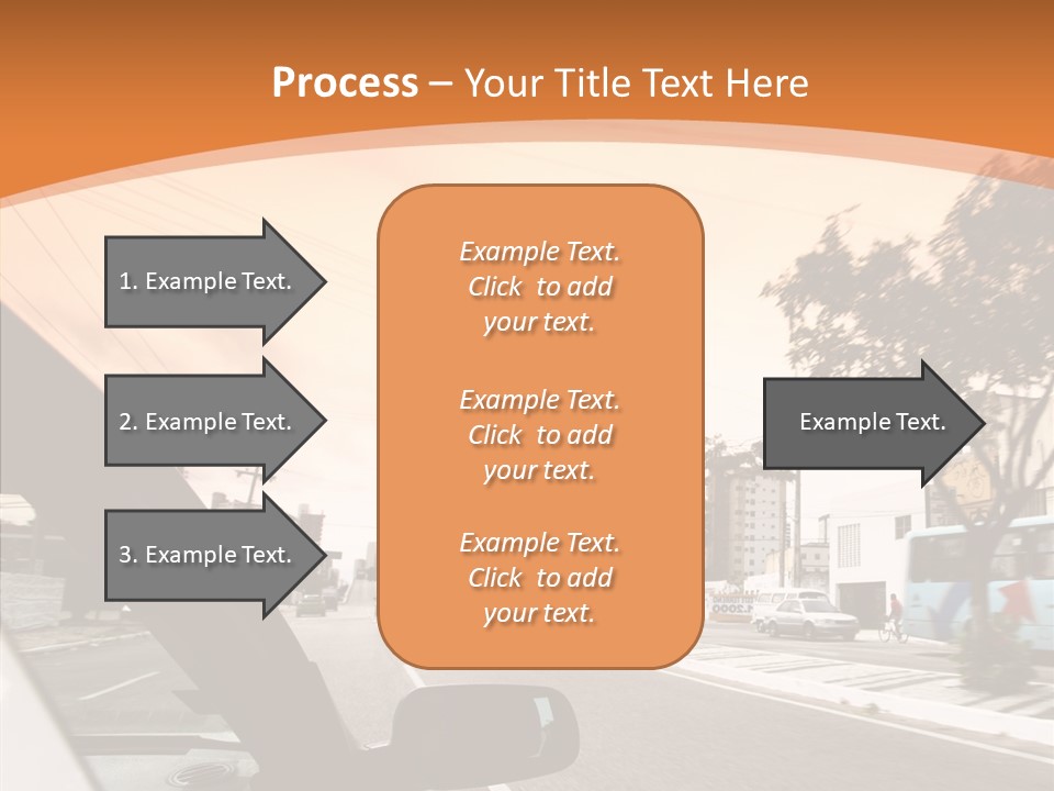 Asphalt Traffic Way PowerPoint Template