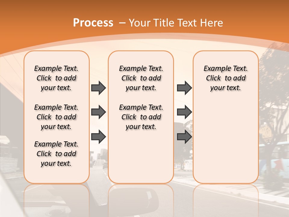 Asphalt Traffic Way PowerPoint Template
