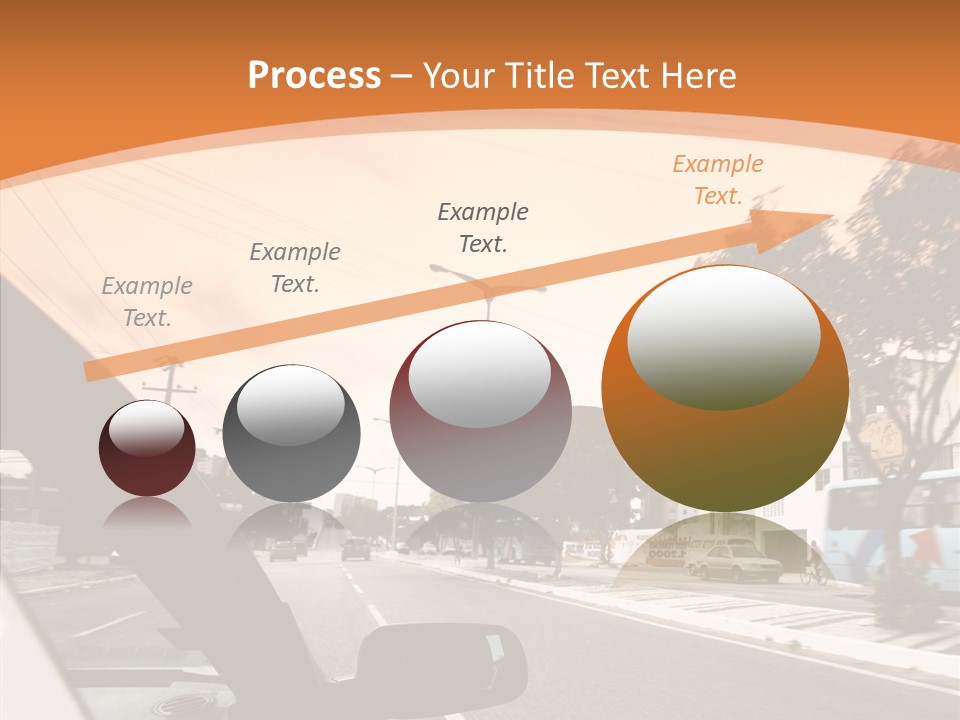 Asphalt Traffic Way PowerPoint Template