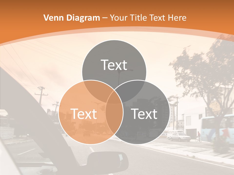 Asphalt Traffic Way PowerPoint Template