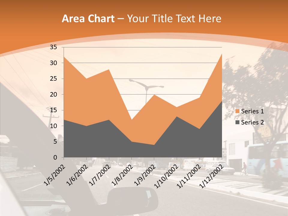 Asphalt Traffic Way PowerPoint Template