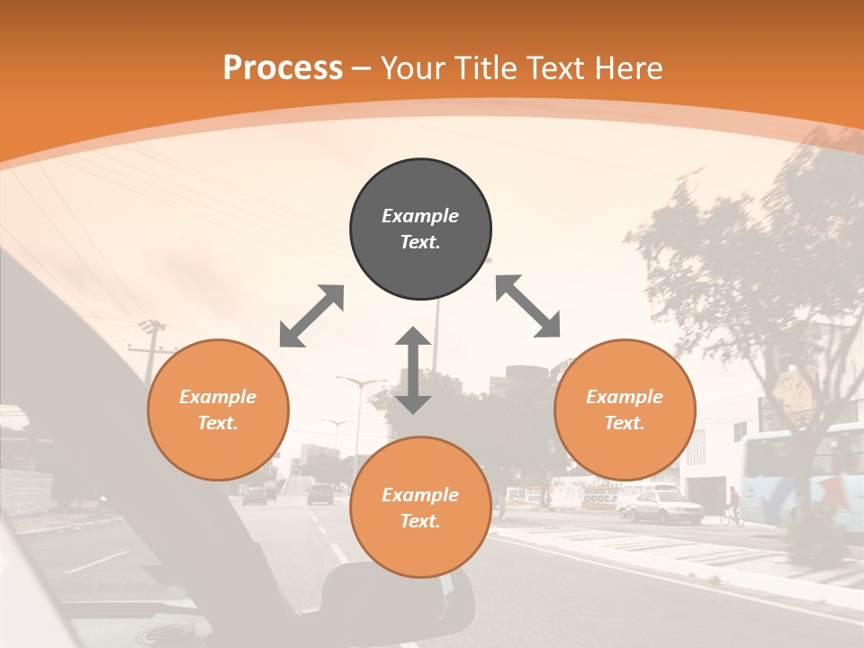 Asphalt Traffic Way PowerPoint Template