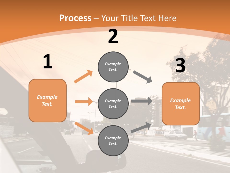 Asphalt Traffic Way PowerPoint Template