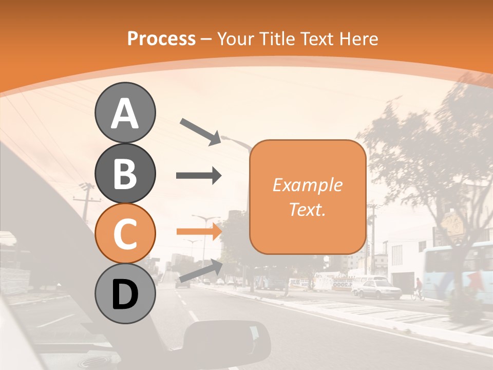 Asphalt Traffic Way PowerPoint Template