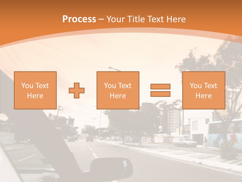 Asphalt Traffic Way PowerPoint Template