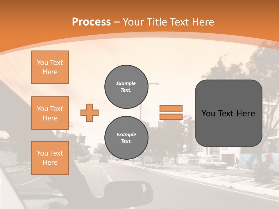 Asphalt Traffic Way PowerPoint Template