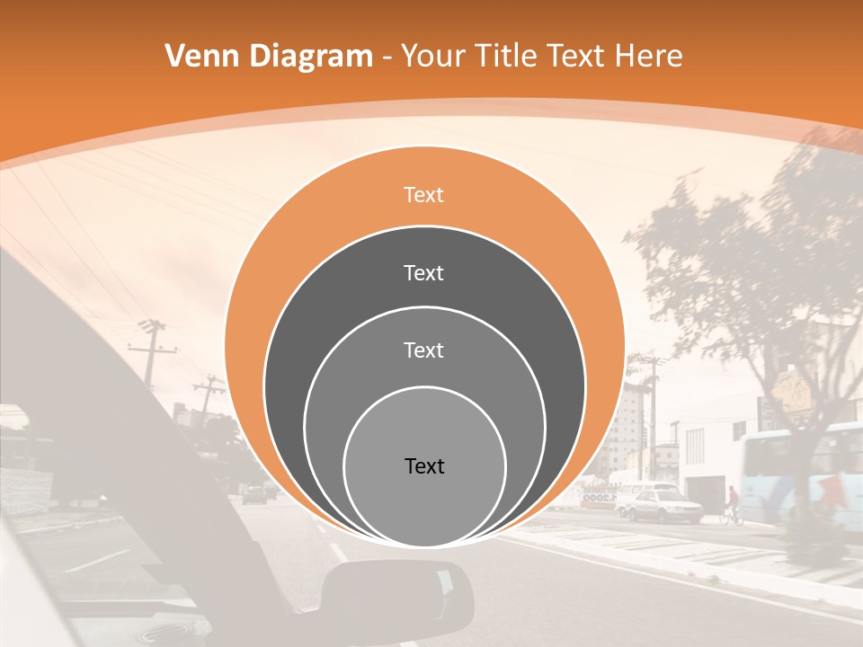 Asphalt Traffic Way PowerPoint Template