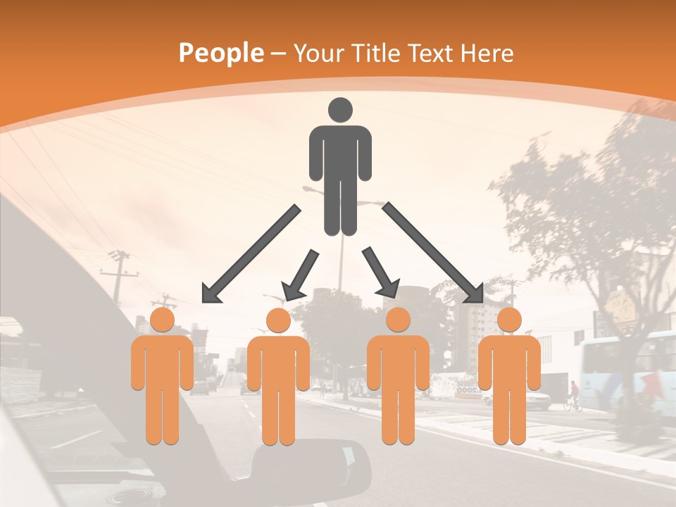 Asphalt Traffic Way PowerPoint Template