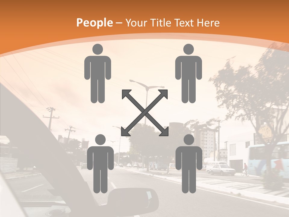 Asphalt Traffic Way PowerPoint Template