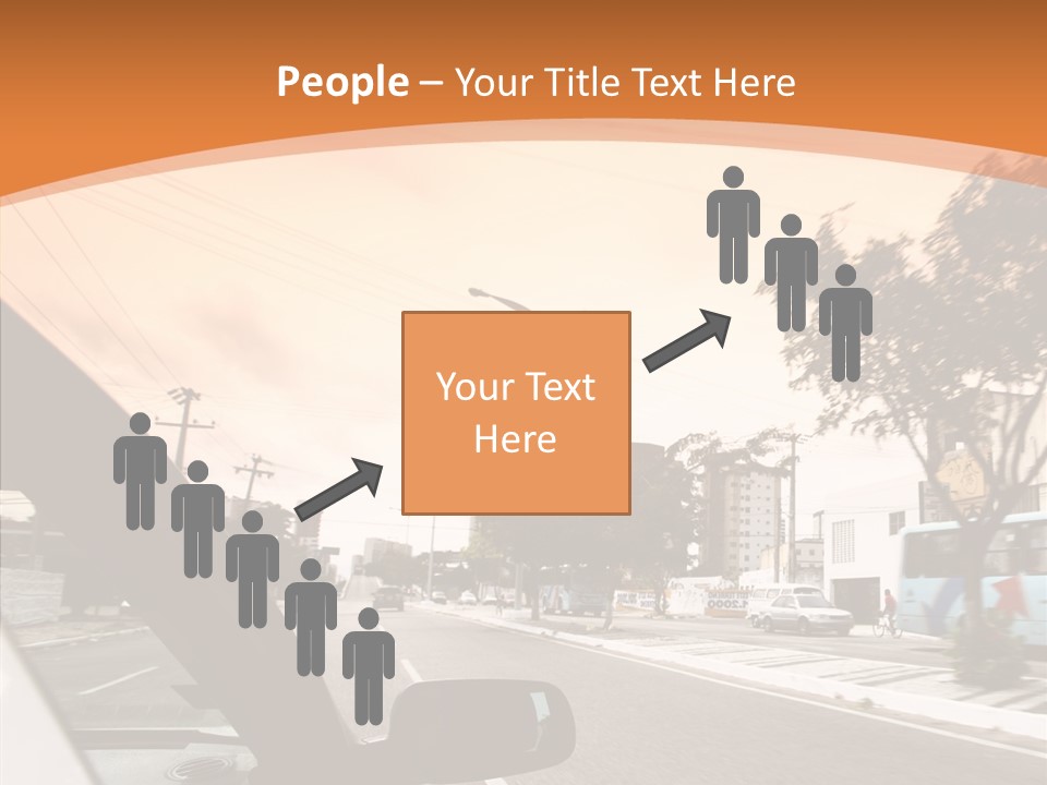 Asphalt Traffic Way PowerPoint Template