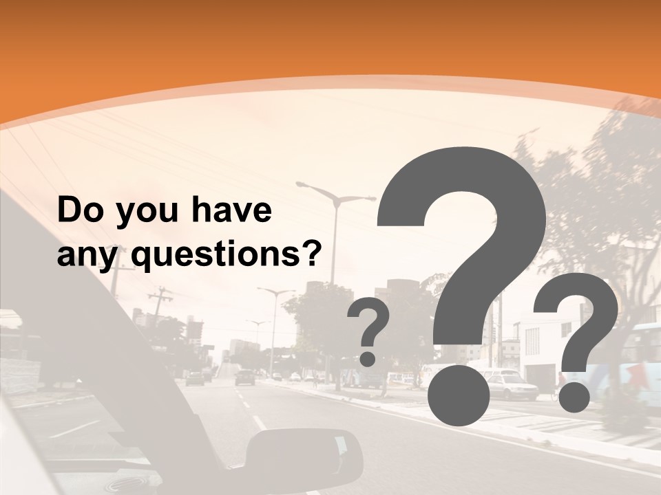 Asphalt Traffic Way PowerPoint Template