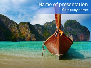 Relax Tranquil Tropical PowerPoint Template