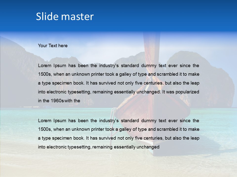 Relax Tranquil Tropical PowerPoint Template