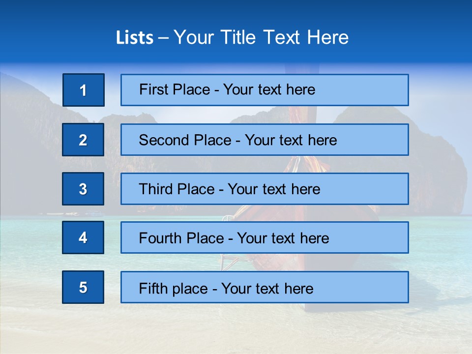 Relax Tranquil Tropical PowerPoint Template