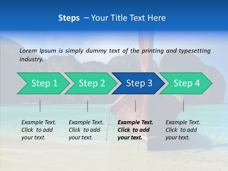 Relax Tranquil Tropical PowerPoint Template