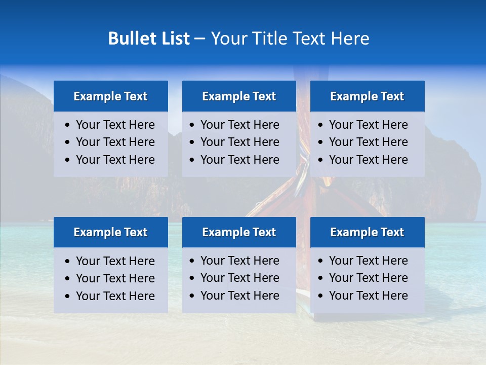 Relax Tranquil Tropical PowerPoint Template