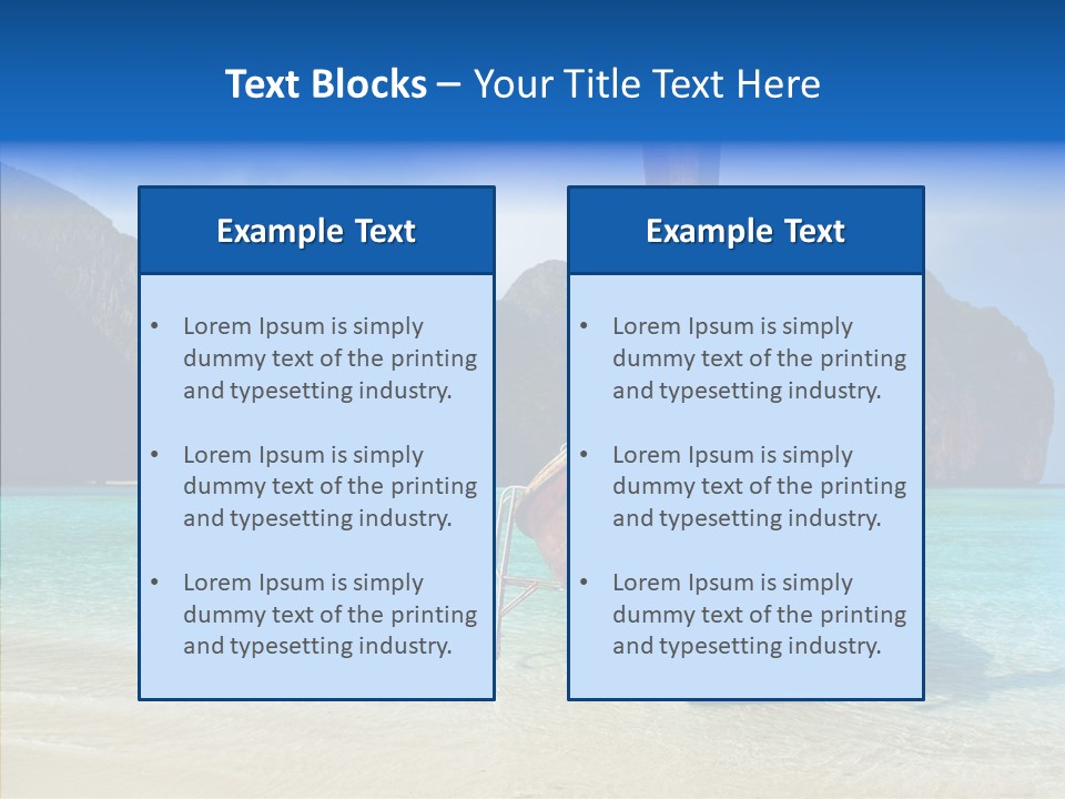 Relax Tranquil Tropical PowerPoint Template