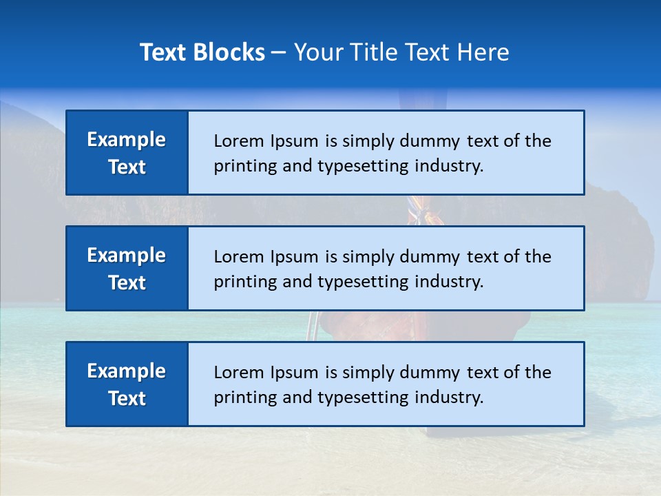 Relax Tranquil Tropical PowerPoint Template