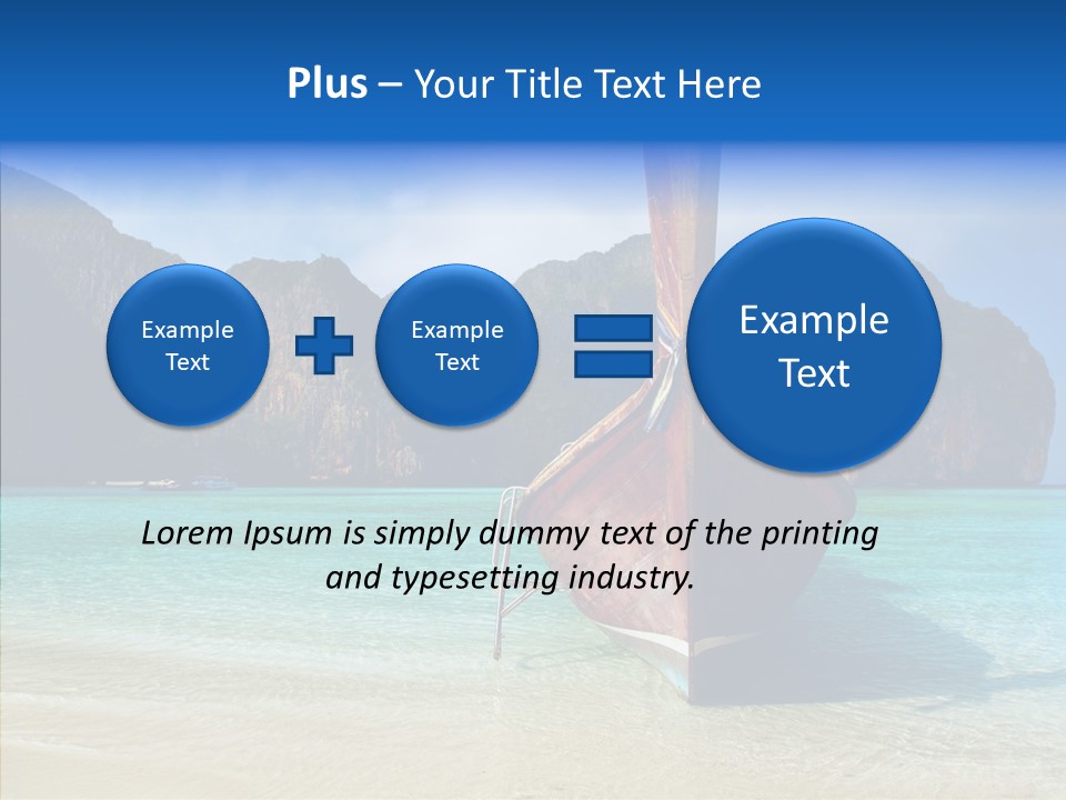 Relax Tranquil Tropical PowerPoint Template