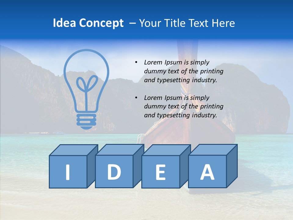 Relax Tranquil Tropical PowerPoint Template