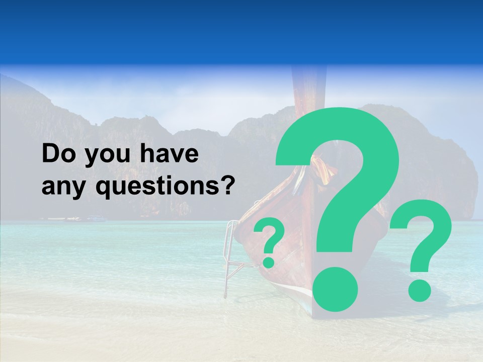 Relax Tranquil Tropical PowerPoint Template