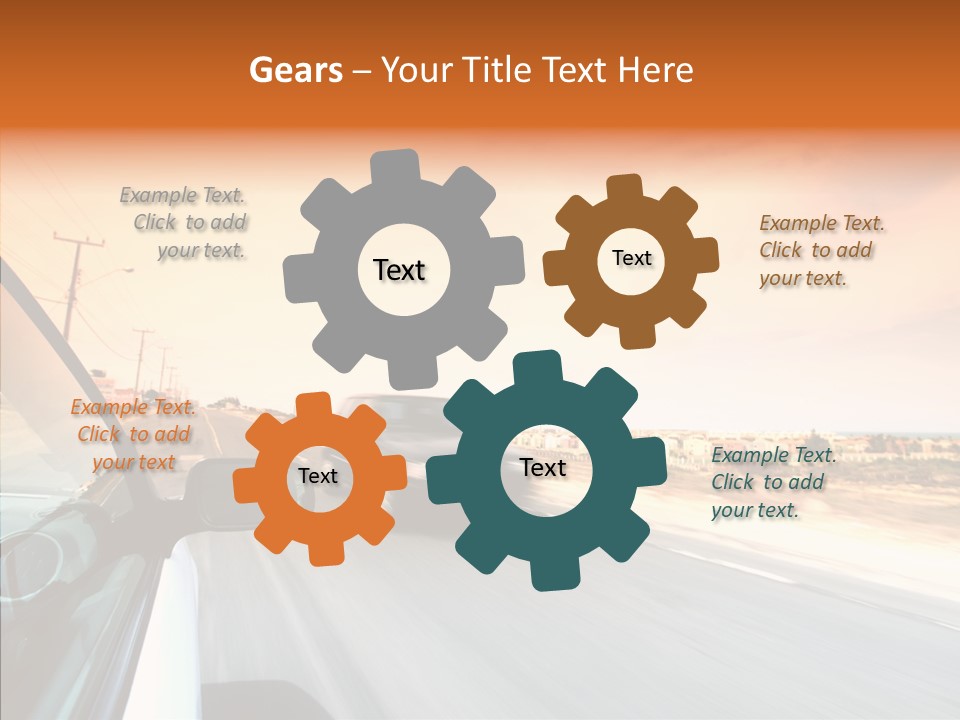 Weather Auto Fast PowerPoint Template