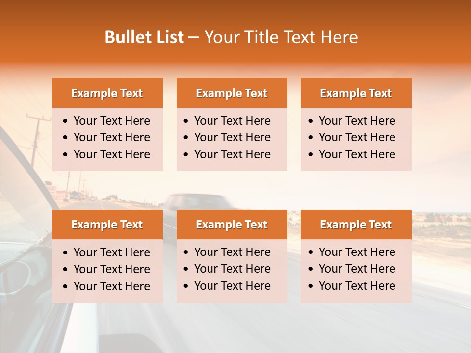 Weather Auto Fast PowerPoint Template