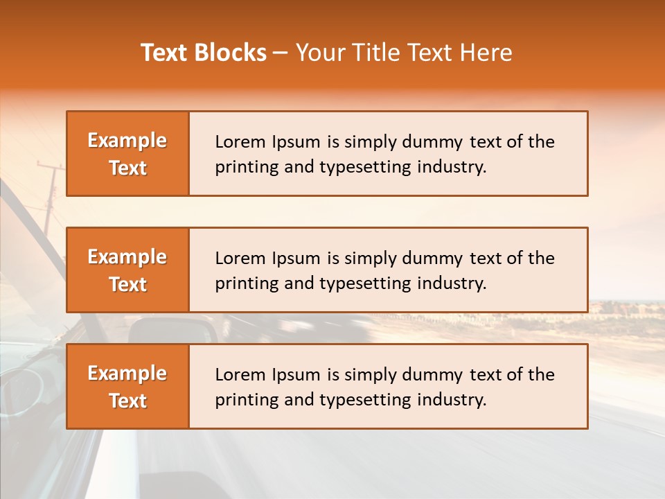 Weather Auto Fast PowerPoint Template