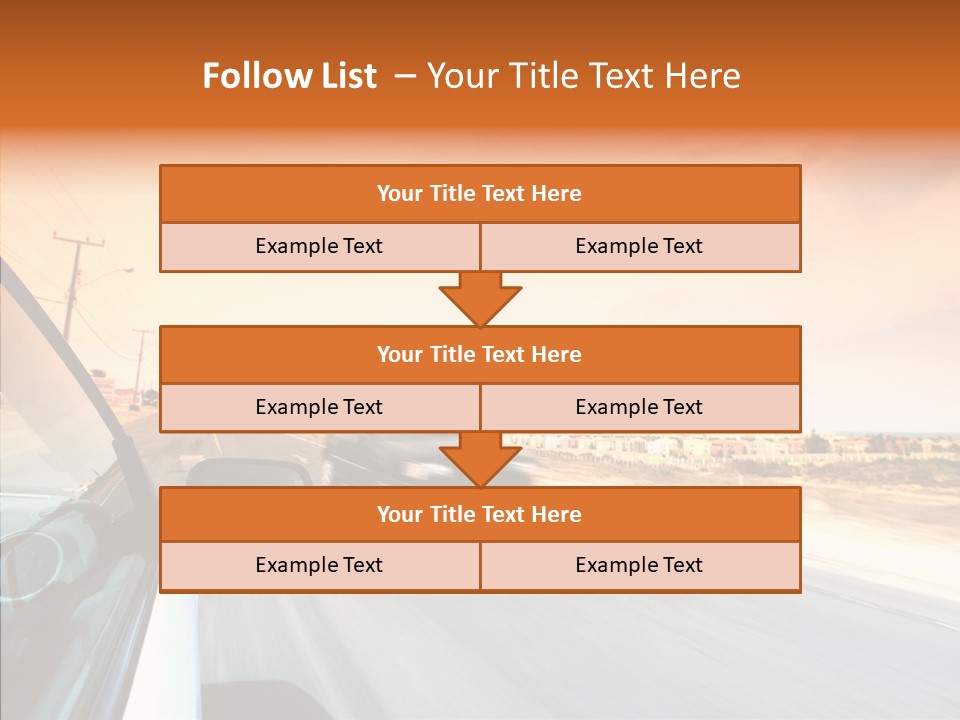 Weather Auto Fast PowerPoint Template