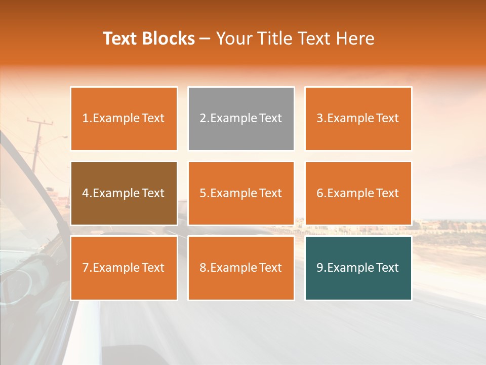 Weather Auto Fast PowerPoint Template