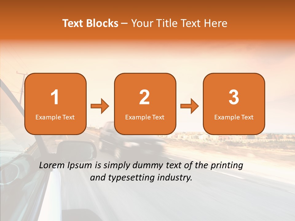Weather Auto Fast PowerPoint Template