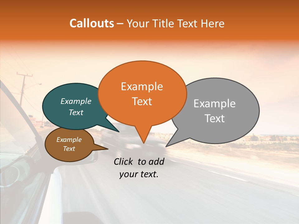 Weather Auto Fast PowerPoint Template