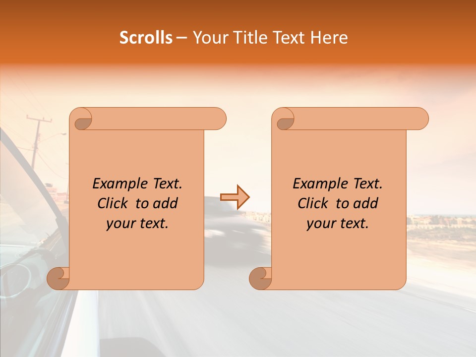 Weather Auto Fast PowerPoint Template