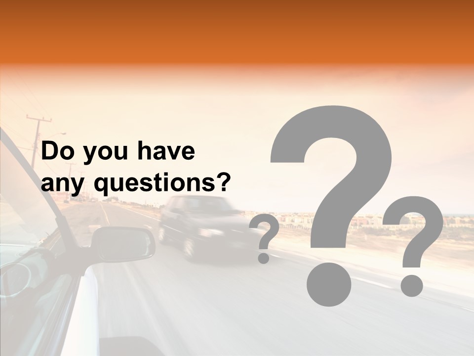 Weather Auto Fast PowerPoint Template