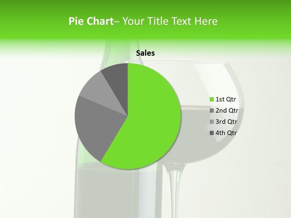Green Bottle Drink Alcohol PowerPoint Template