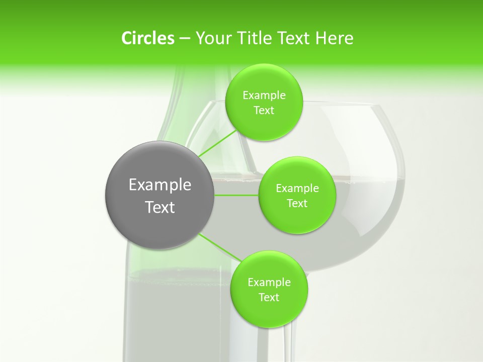 Green Bottle Drink Alcohol PowerPoint Template