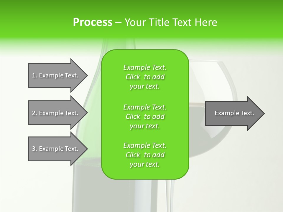 Green Bottle Drink Alcohol PowerPoint Template