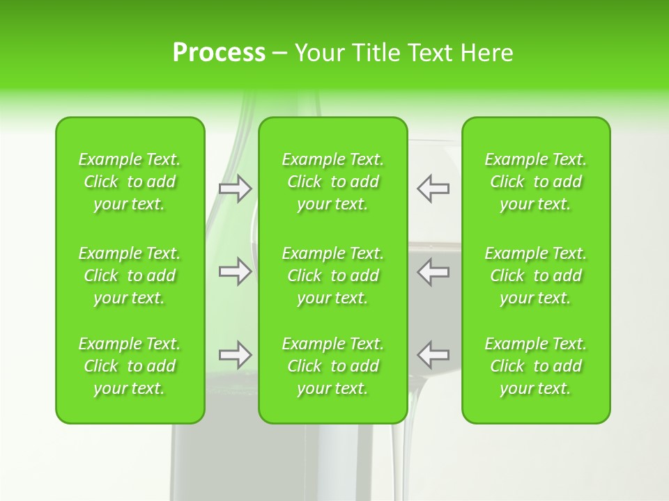 Green Bottle Drink Alcohol PowerPoint Template