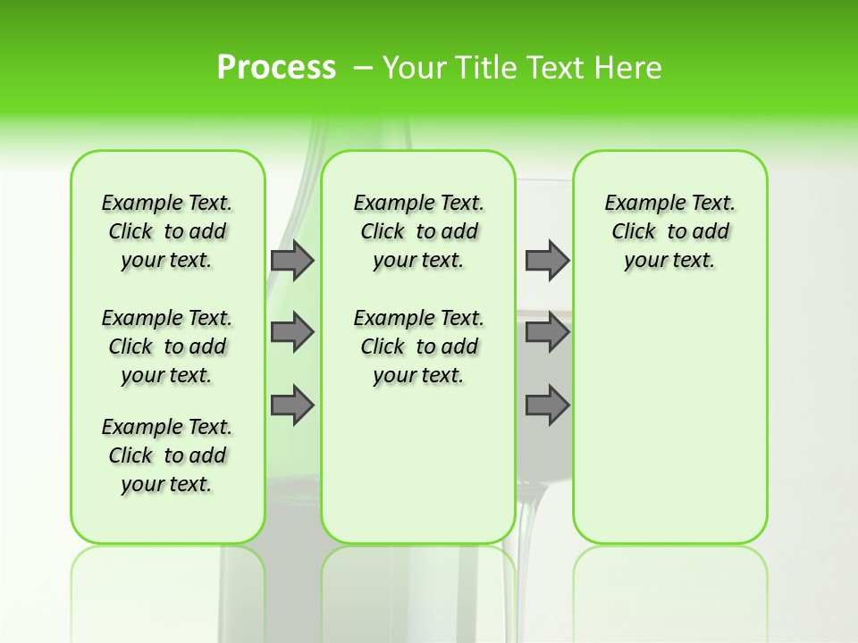 Green Bottle Drink Alcohol PowerPoint Template
